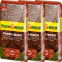 Drei Säcke Floragard Pinienrinde, feine Körnung (2-8 mm), je 20 Liter, für Bodenabdeckung und Dekoration.