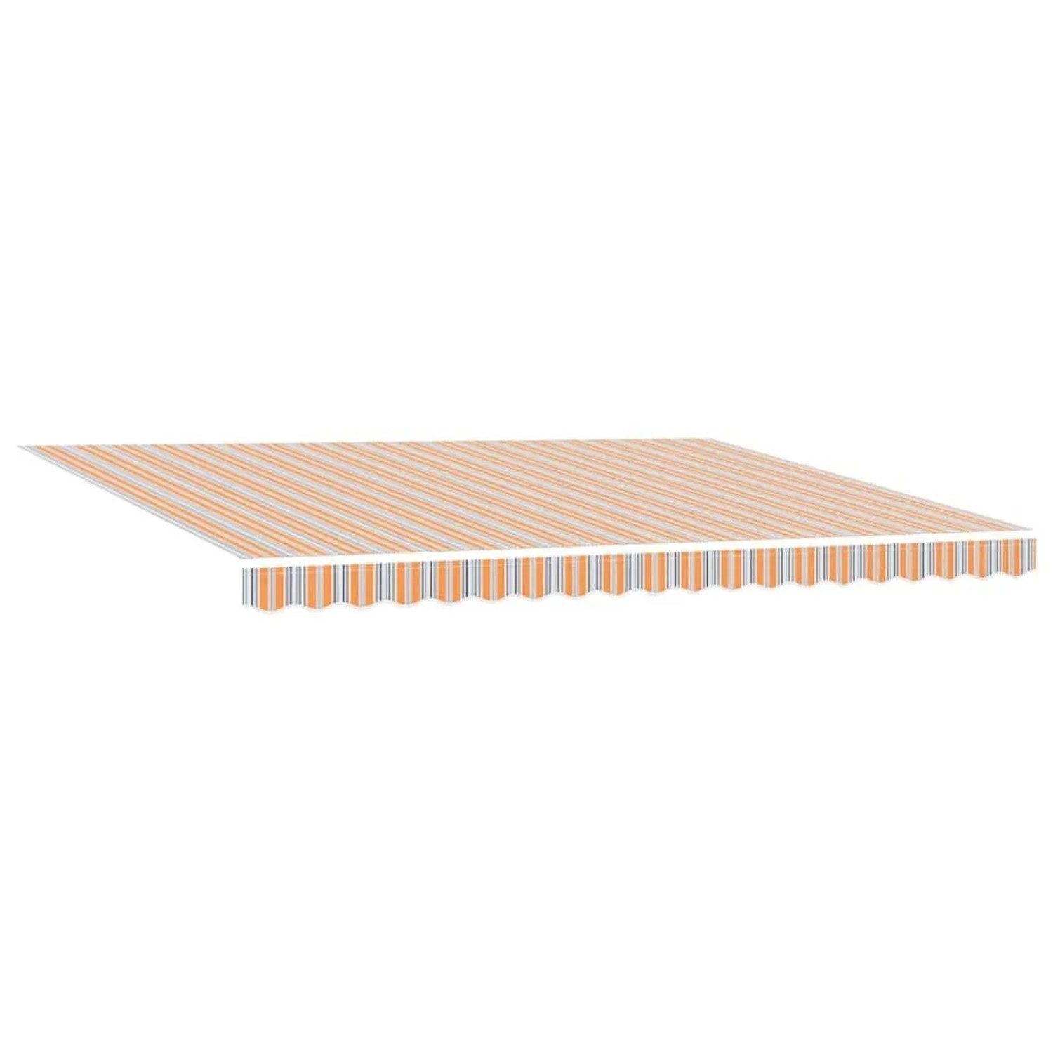 vidaXL Einziehbare Markise Mehrfarbig 450 x 300 cm Stoff und Stahl 3330928_6