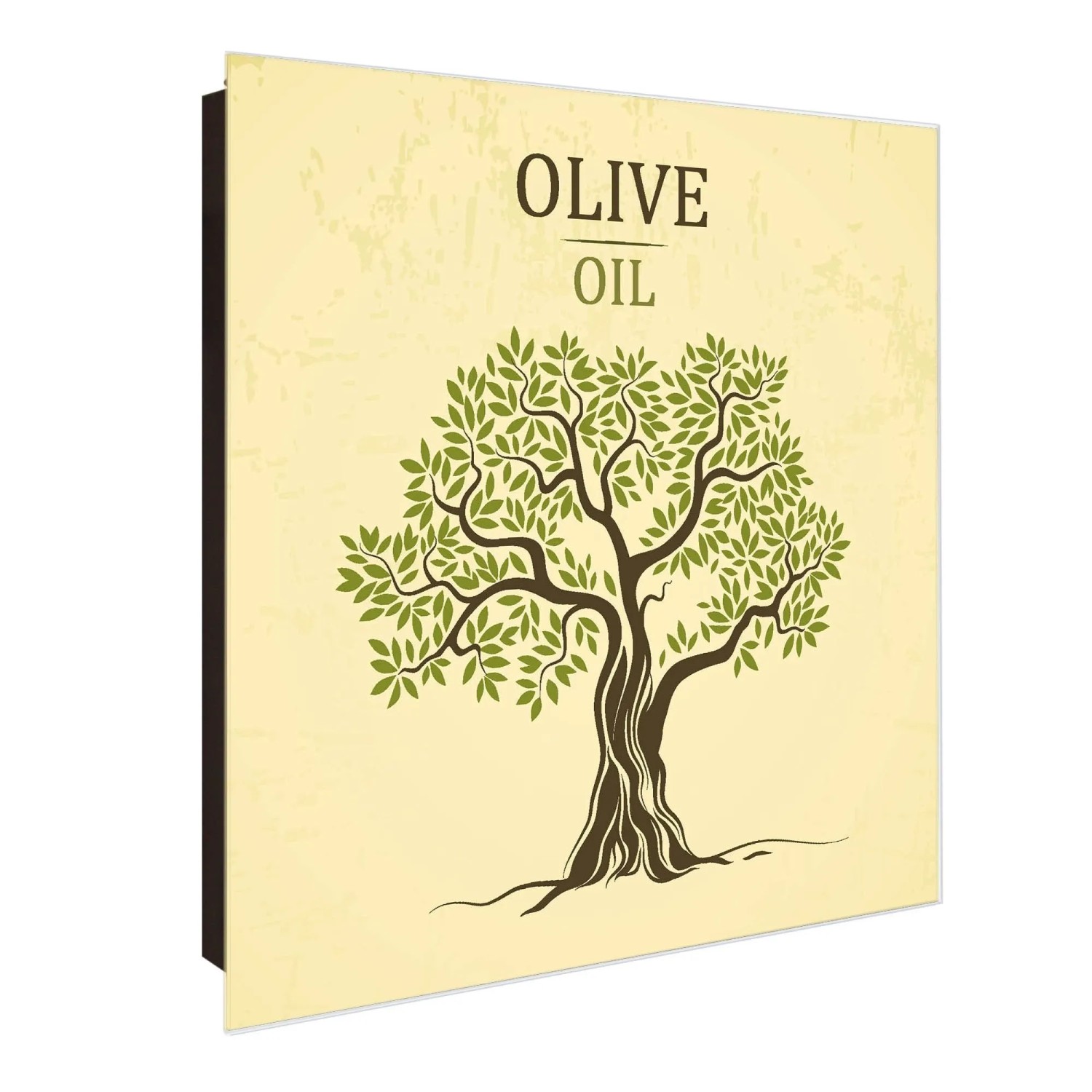 Banjado Großer Schlüsselkasten Glas 30x30cm Schwarz Scharnier Links 50 Hake günstig online kaufen