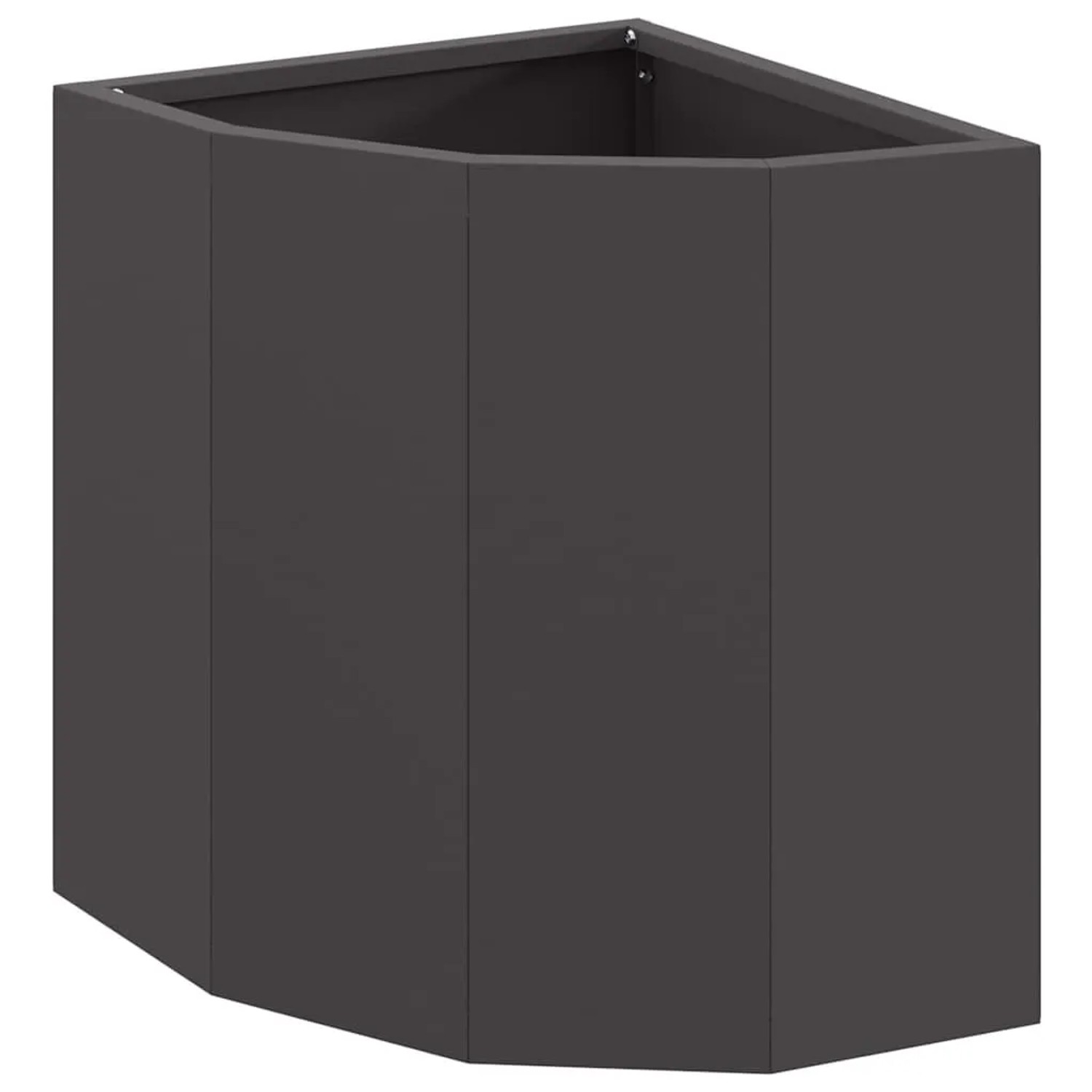 vidaXL Eckpflanzer Schwarz 30 x 30 x 35 cm Stahl 883654