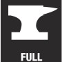 Symbol für Vollstahl-Ausführung des Wera Zyklop Steckschlüsselsatzes.