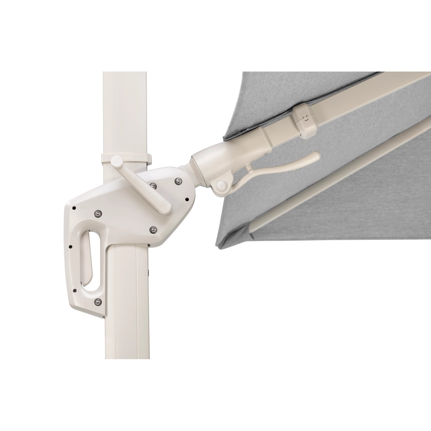 Schneider Ampelschirm Rhodos Twist Comfy 300 cm x 300 cm Greige_4