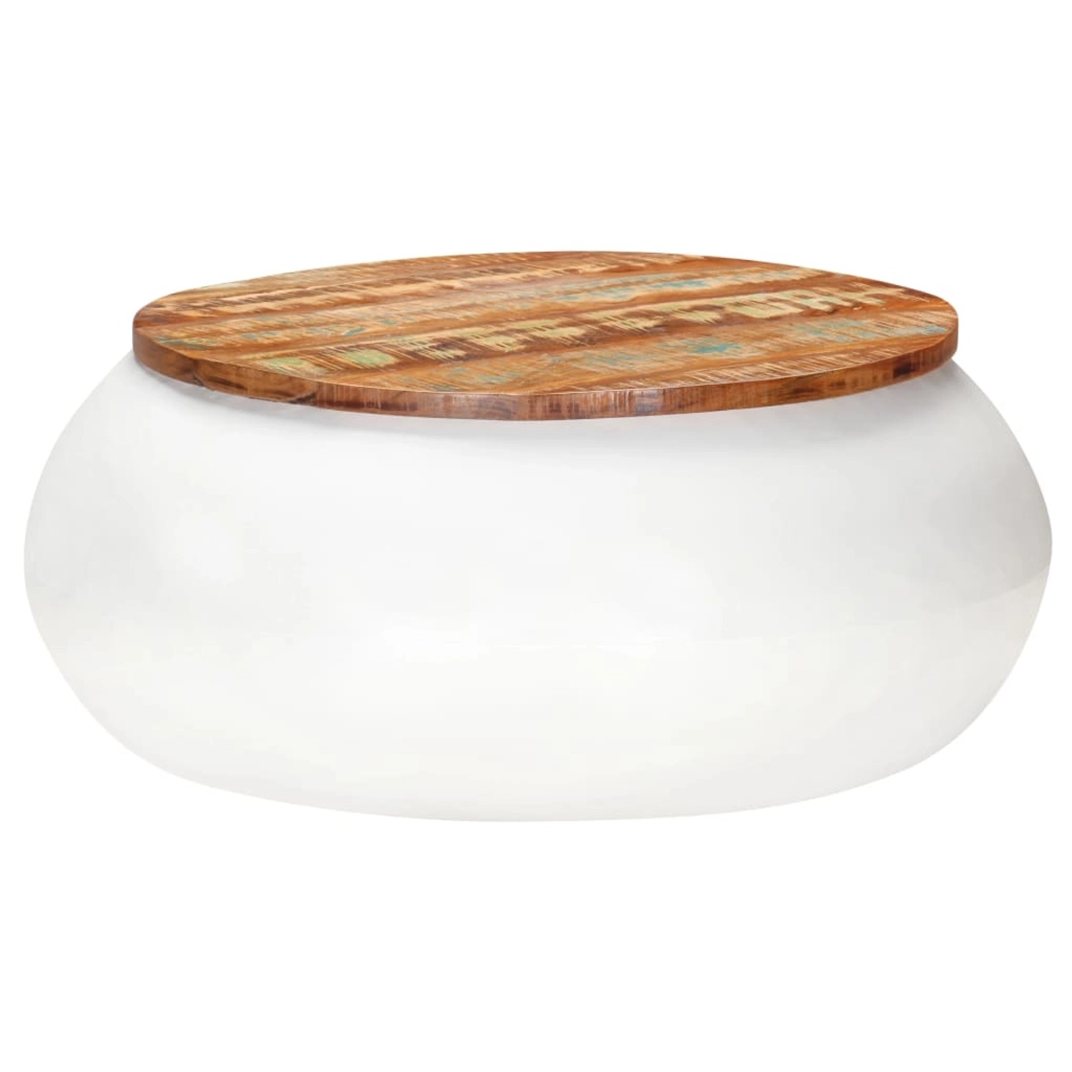 vidaXL Couchtisch Weiß 68x68x30 cm Recyceltes Massivholz 323534 günstig online kaufen