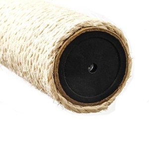 eyepower Sisalstamm 50 cm, Ø 9.2 cm, M8 Gewinde für Katzenkratzbaum.