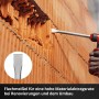 Einhell Meißel-Set SDS Max im Einsatz: Flachmeißel bearbeitet Mauerwerk. Werkzeug-Set für Abbrucharbeiten.