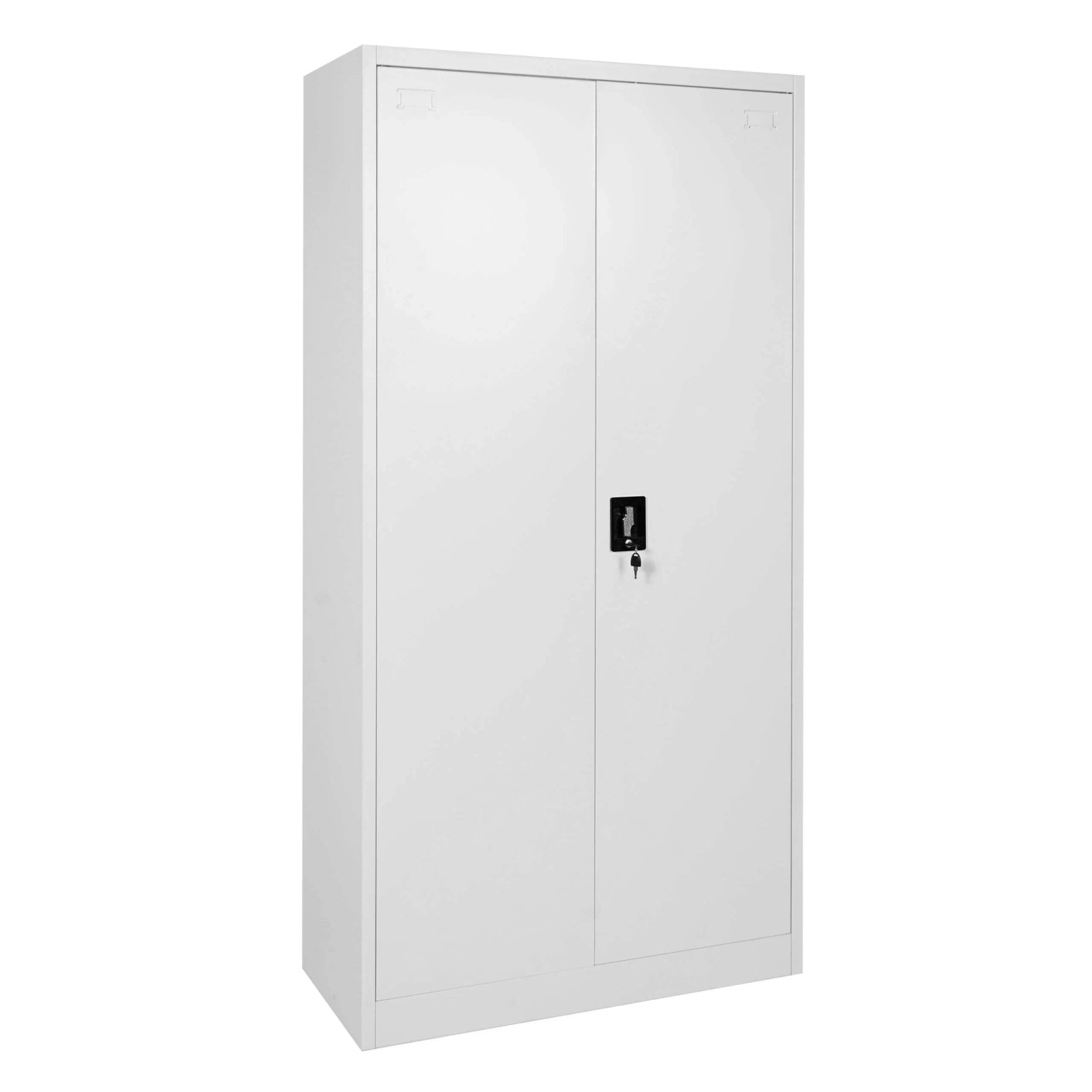 Mcw Aktenschrank H17 2 Türen Abschließbar Metall 185x90x40cm Grau