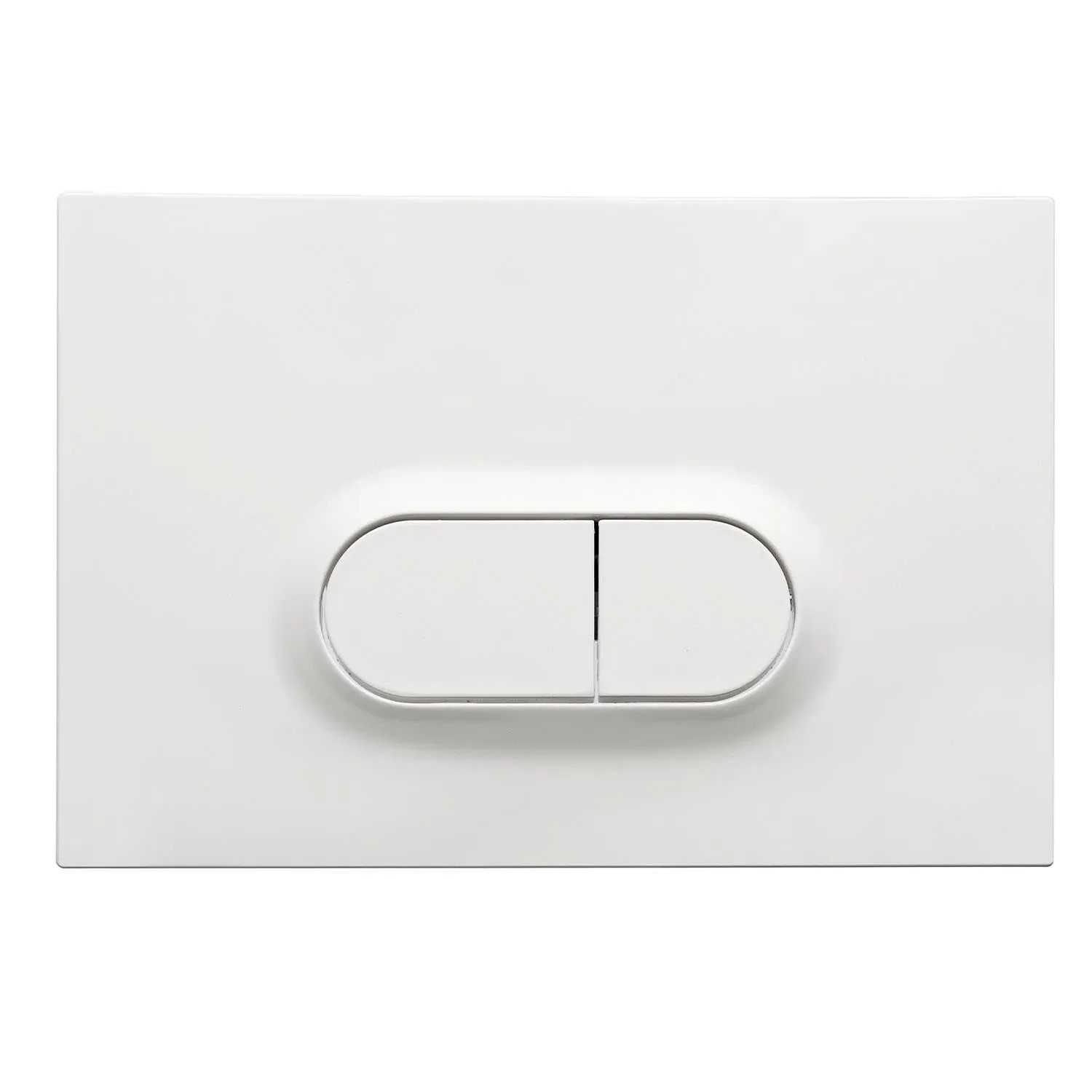 Pianura Betätigungsplatte Duo O EASYPro Weiß Hochglanz