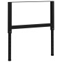 Verstellbares vidaXL Werkbankgestell, 2er-Set, aus schwarzem Metall, 85x69-95,5 cm.