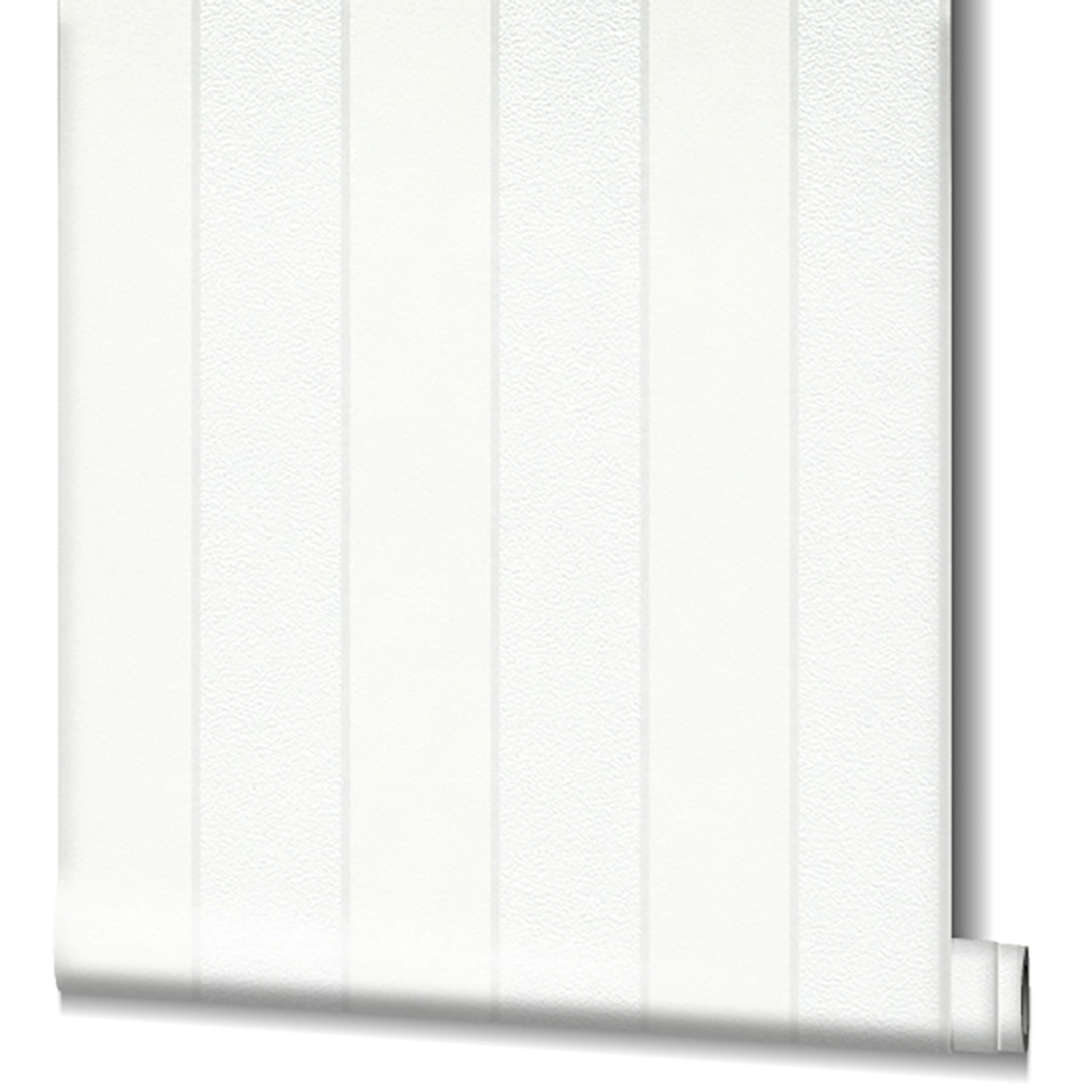 Marburg Vliestapete Ivy Nov mit Streifen in Weiß und Beige, Rollenansicht.