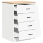 vidaXL Garagen-Aufbewahrungsschrank Weiß 60x51x85 cm Massivholz Kiefer 860598_5