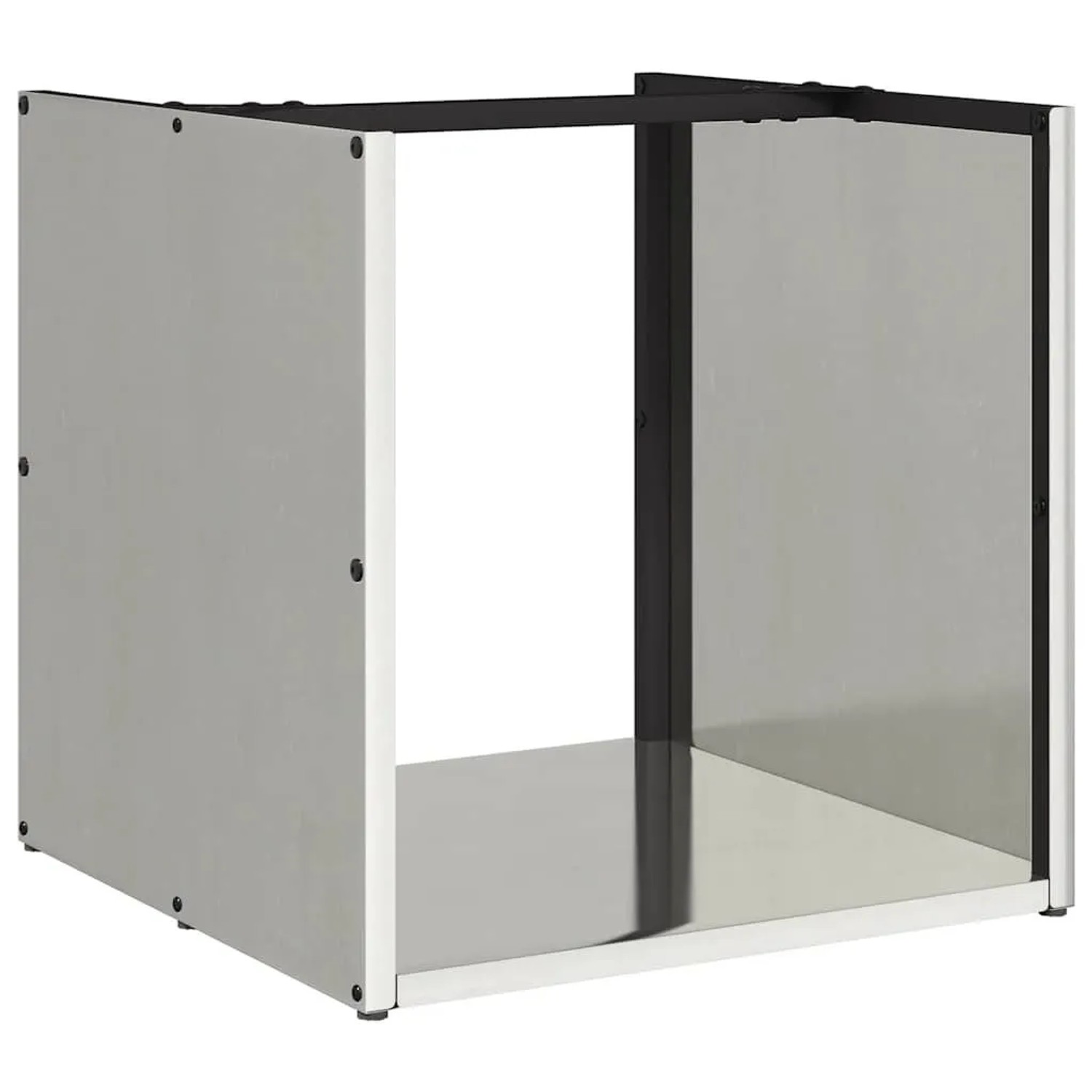 vidaXL Brennholzregal 40x40x40 cm Edelstahl 864241