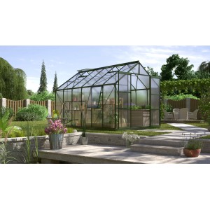 Vitavia Gewächshaus Jupiter 9900 HKP 6 mm Smaragd Vorzugsset im Garten.