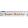 Stabila Zollstock mit Lasergravur 'Bester Elektriker', 2 m, Messwerkzeug.