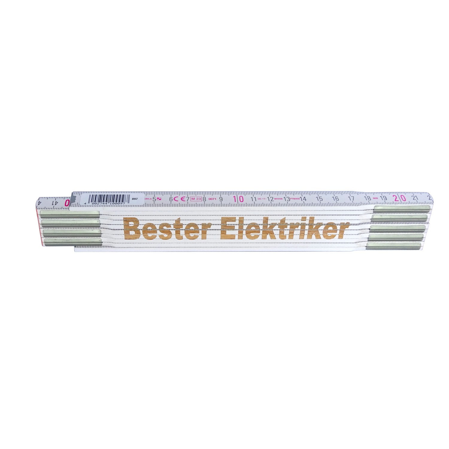 Stabila Zollstock mit Lasergravur Bester Elektriker 2 m