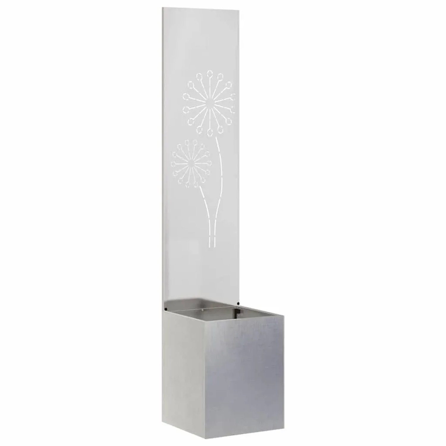 vidaXL Garten Sichtschutz-Leinwand Silber 32 x 140 cm Edelstahl 876389