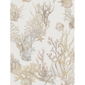 Sanders & Sanders Tapete Unterwasserwelt Beige 53 cm x 10 m