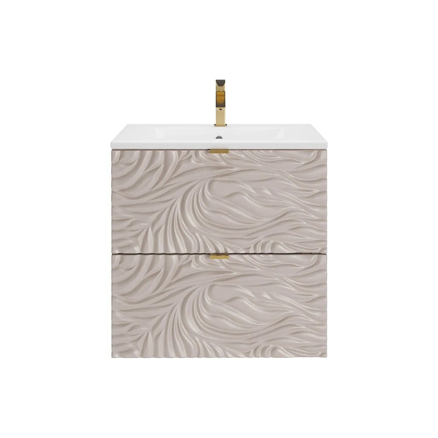 Vente-unique Einzelwaschtisch Rinarel Beige 60 cm