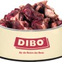 Dibo Barf Hirsch 1kg im Napf: Frostfutter für Hunde und Katzen, artgerechte Rohfütterung.