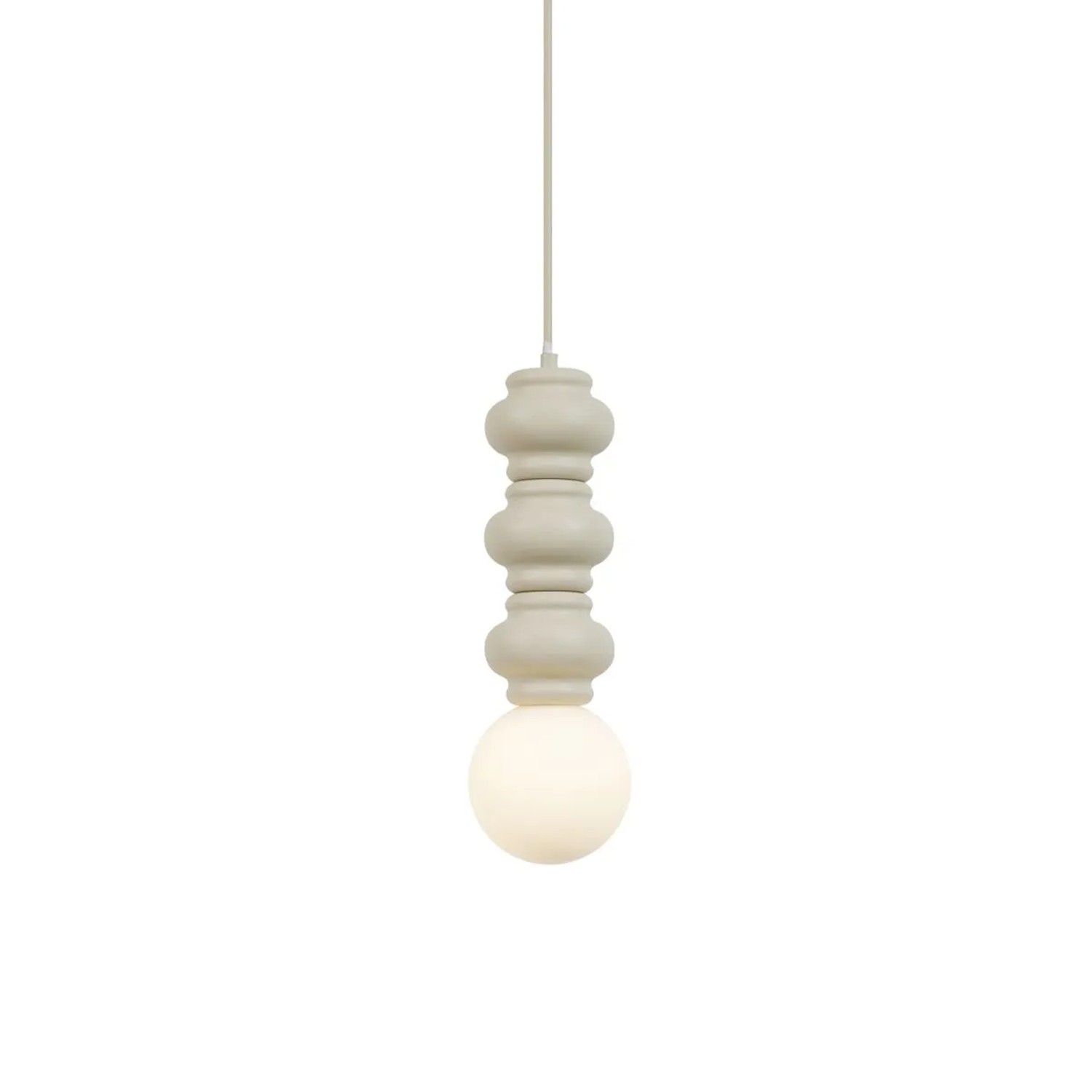 Qazqa Retro Hängelampe Beige Mit Mattiertem Glas Fedde