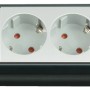 Brennenstuhl Premium-Line Steckdosenleiste, 4-fach, schwarz-grau, 5m Kabel, mit Schalter.