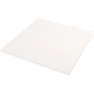 Weiße Tischplatte, 80x80 cm, 2,5 cm dick, für Esstisch oder Schreibtisch.