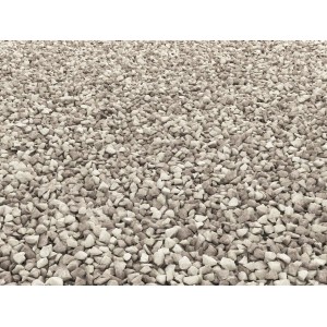 Ziersplitt Cappuccino, 8-12 mm, beige-brauner Kalkstein für Gartenwege und Steingärten.