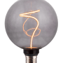 ENOVALITE LED Filament Leuchtmittel YARN GLOBE E27, dimmbar, Warmweiß, Rauchglas.
