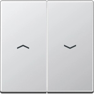 Jung Wippe A500 Alu für Jalousieschalter mit Pfeilsymbolen.