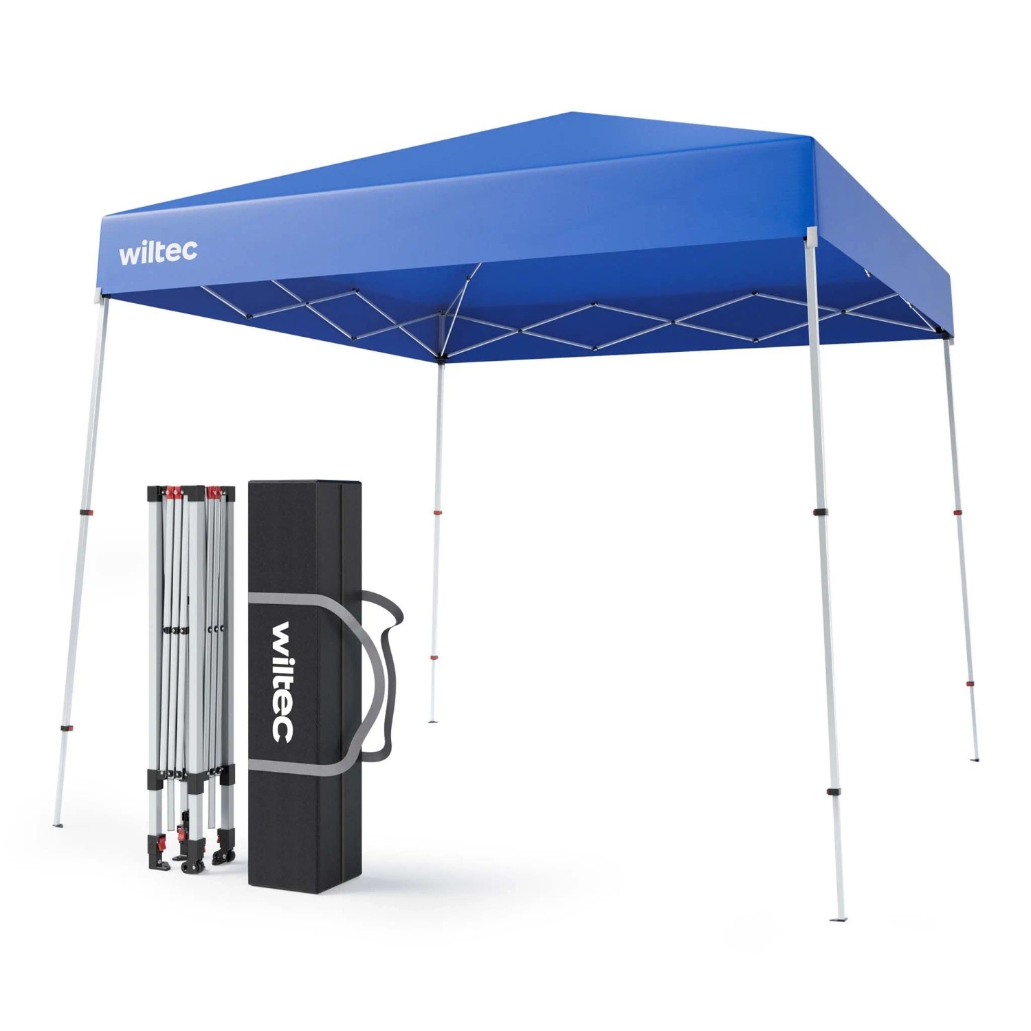 Wiltec Faltpavillon 250X250Cm Blau Wasserdicht Pavillon Gartenpavillon Camping