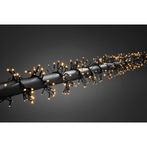 Konstsmide Micro LED Büschellichterkette mit bernsteinfarbenen LEDs für innen und außen.
