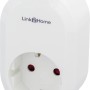 Weiße Link2Home WLAN Steckdose mit Zeitschaltuhr für Smart Home Steuerung.