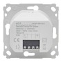 Homematic IP Wandtaster 2-fach, Rückseite des weißen Unterputzmoduls mit elektrischen Anschlüssen. Smart Home Steuerung.