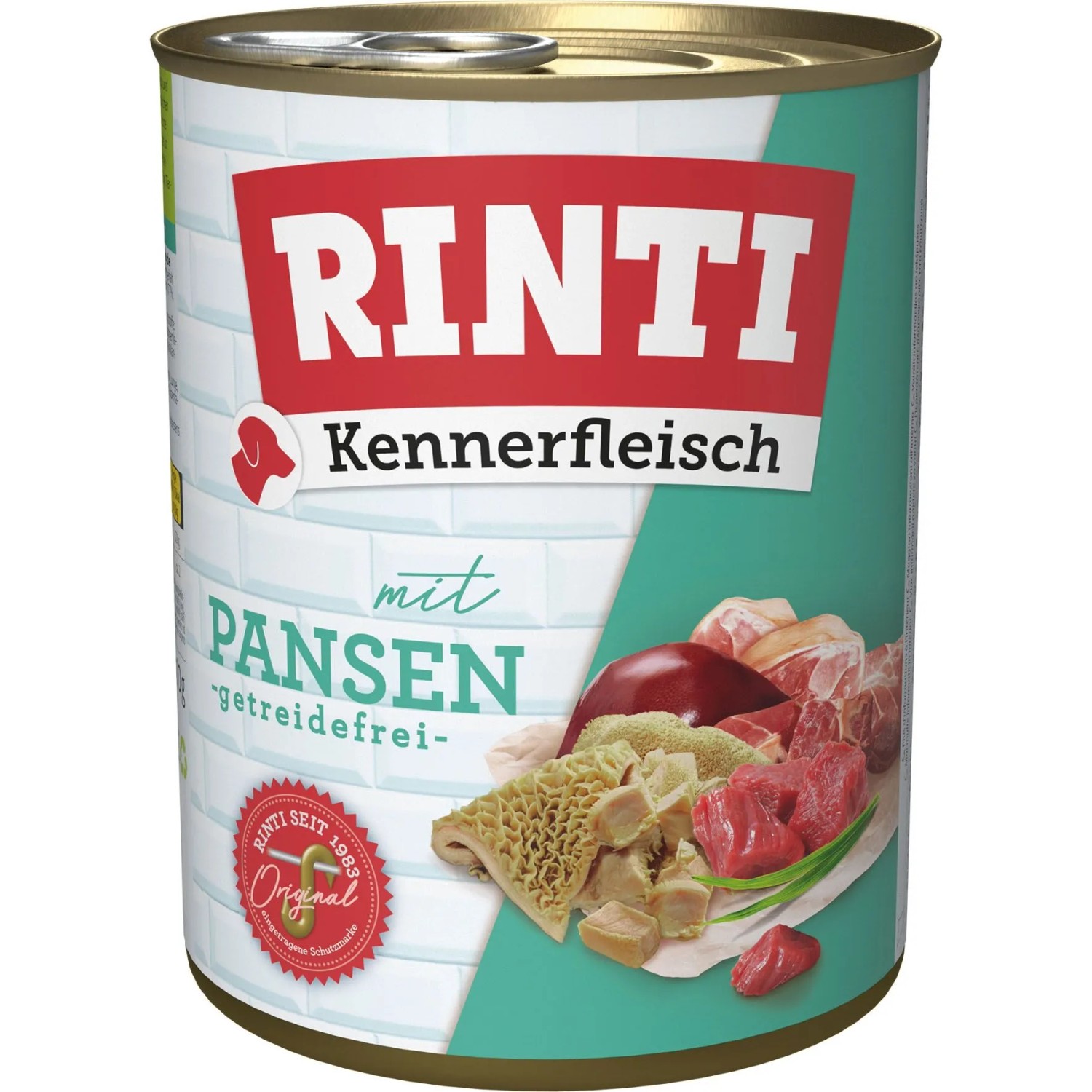 Rinti Hunde-Nassfutter Kennerfleisch Pansen 800 g