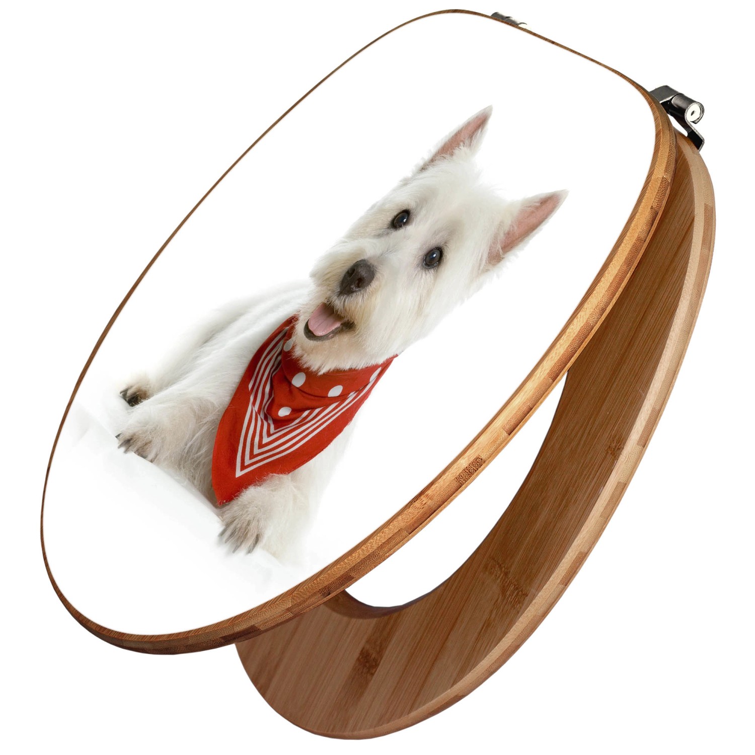 Banjado Design WC Sitz Bambus Toilettendeckel Toilettensitz Bambus Holz Klo günstig online kaufen