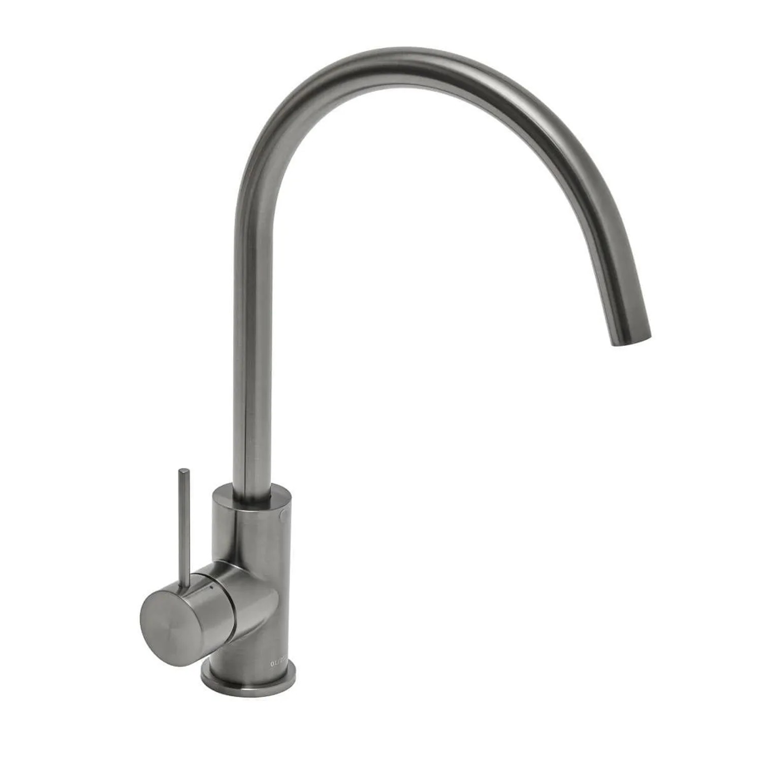 Swiss Aqua Technologies Waschtischbatterie Wasserhahn Einhebelmischer Schwenkbar 36,3CM Edelstahl Gunmetal Gebürstet