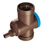 Arves Wassersammler dunkelbraun mit Netzfilter für Regentonnen und Fallrohre.