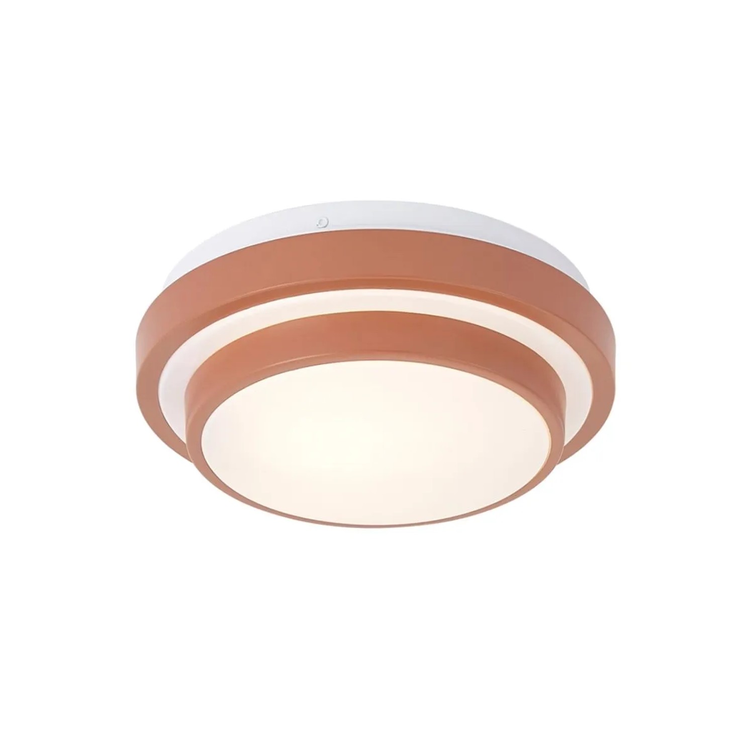 QAZQA Moderne Sienna Deckenleuchte mit Weiß 25cm IP44 Walden