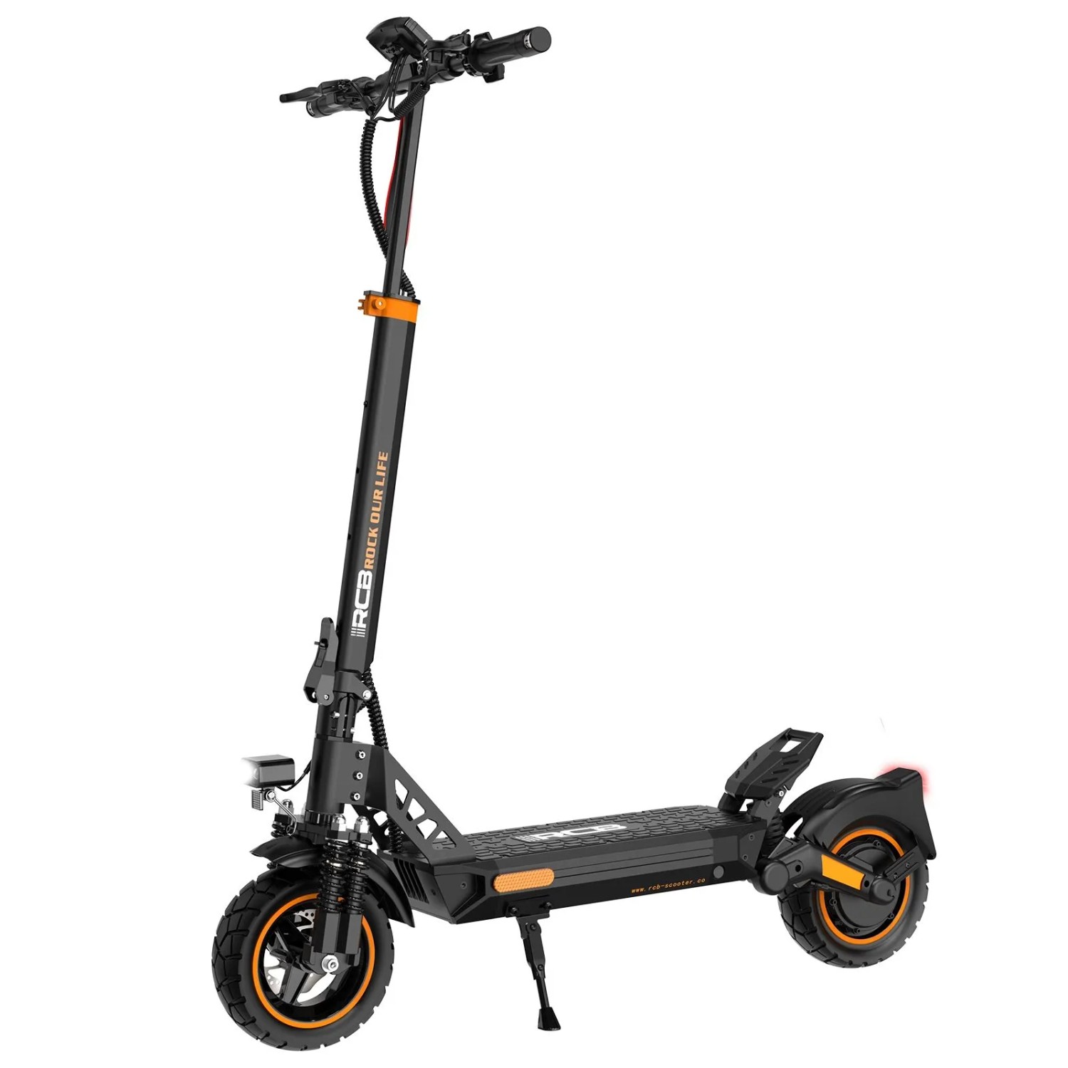 RCB D5 PRO Ultra ABE E-Scooter 1600 W Spitzenleistung 27 Ah 110-130 km Reichweite Blinker 10 Zoll Front- und Heckfederung APP & NFC