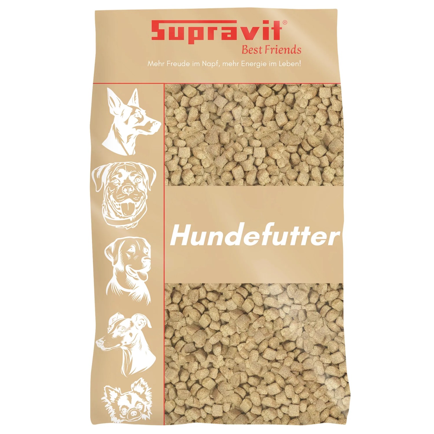 Supravit Hundetrockenfutter mit Huhn und Mais