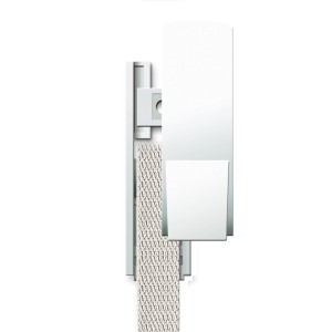Schellenberg Rollladen Gurtführung Duo Plus Mini, weiß, mit Gurtband. Für Rollladenantriebe.