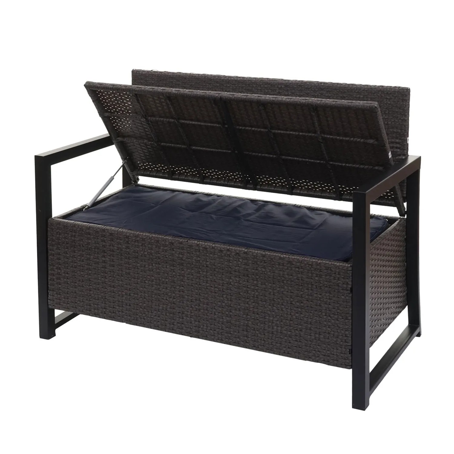 MCW Poly-Rattan 2er Sitzbank F39 Grau Kissen beige kaufen bei OBI