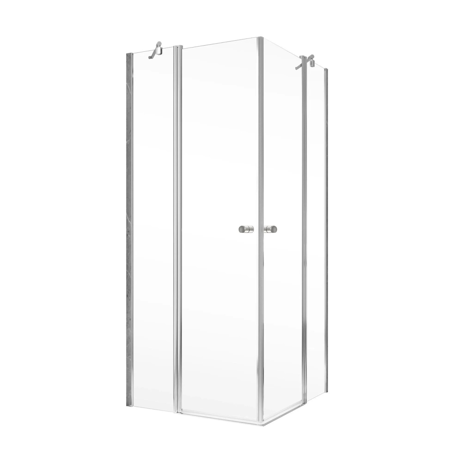 Schöner Wohnen Eckeinstieg Gretia 80 cm x 200 cm Chrom