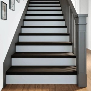 vidaXL Treppenstufen 12 Stk Dunkelbraun 100x25x2 cm Massivholz Eiche 3283040