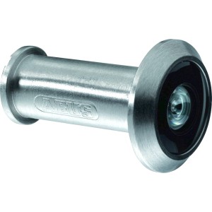 Abus Türspion 2200 S SB, silberfarbener Weitwinkel Türspion für Haustüren.
