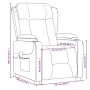 vidaXL Relaxsessel Elektrisch Creme Stoff 3098786_12