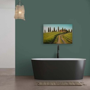 Leinwandbild Toskana: Italienische Landschaft als Wanddeko im Format 120x80 cm.