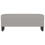 Hellgraue vidaXL Sitzbank (100x35x41 cm) aus Stoff, ideal als Schuhbank oder Fußhocker.