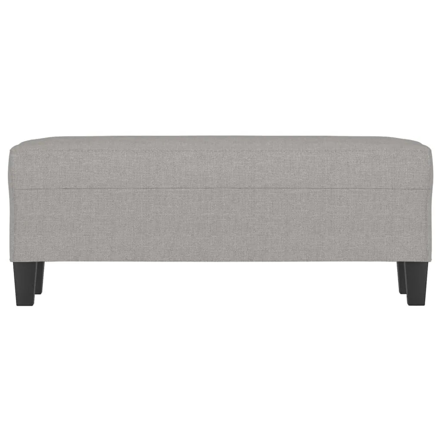 Hellgraue vidaXL Sitzbank (100x35x41 cm) aus Stoff, ideal als Schuhbank oder Fußhocker.