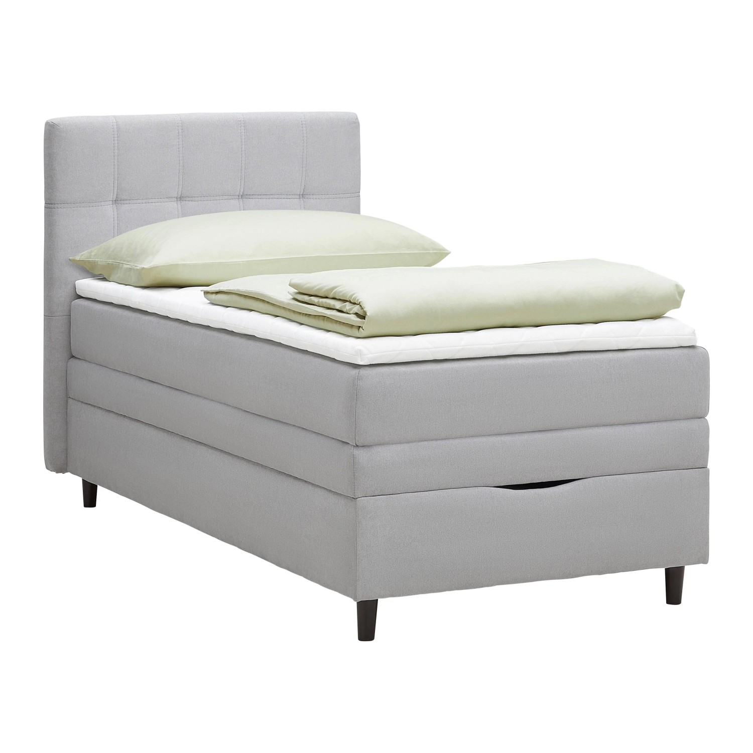 Mömax Boxspringbett Miami in Grau ca. 90x200cm