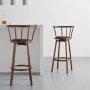 Bessagi Home Barhocker-Set Fabio Braun Lederlook Gepolstert_6